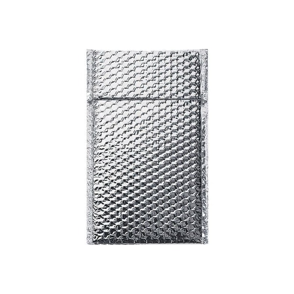 Box Packaging Global Industrial Cool Shield Thermal Bubble Mailers 6-1/2inW x 10-1/2inL Silver 100/Pack B1646082 - main